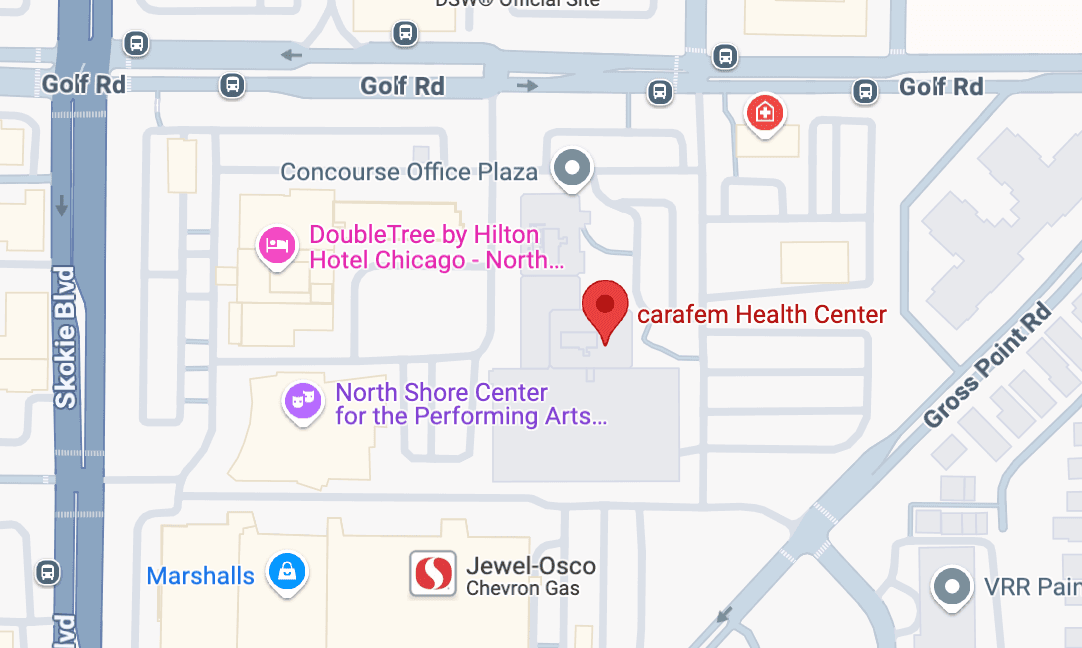 carafem chicago map screen shot carafem chicago map screen shot